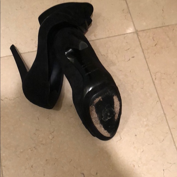 Suede Sergio Rossi platform pump - Picture 3 of 3